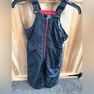 ZeroXposur Kids Black Snow Pants with Red Accents